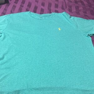 Polo by Ralph Lauren Men's Aqua Short Sleeve Tee
